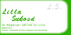 lilla sukosd business card